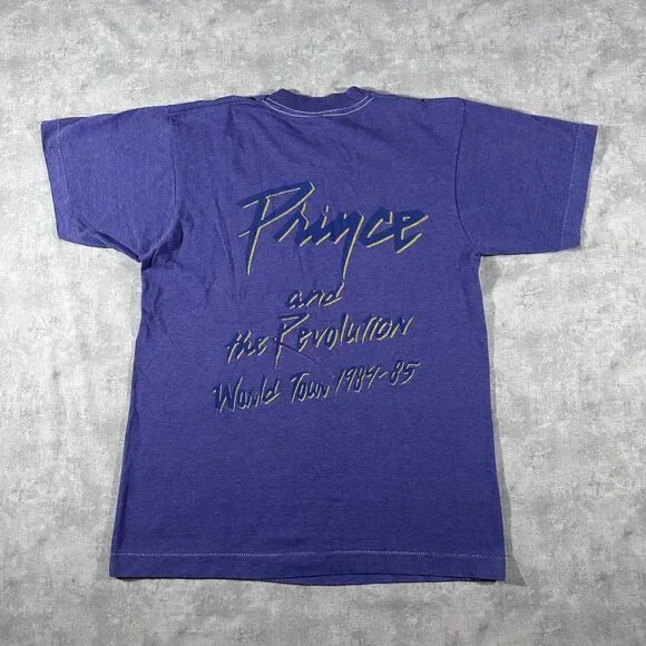 Vintage 1984-85 Purple Dove Prince and The Revolution Tour T-Shirt Size Medium - Picture 3 of 7